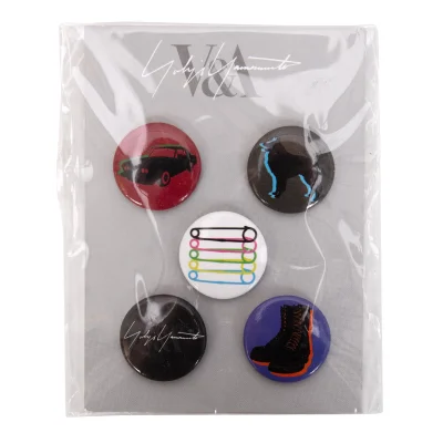 Yohji Yamamoto Tin Badges