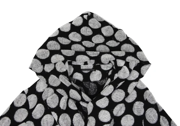 Y's Dot Pile Stole Neck Hooded Snap Cardigan K-166325_004