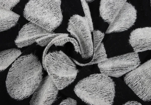 Y's Dot Pile Stole Neck Hooded Snap Cardigan K-166325_015