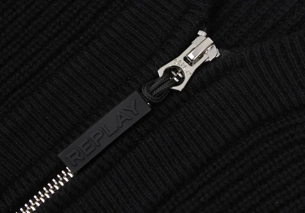 REPLAY Cashmere Blend Zip Knit Cardigan K-166329_007
