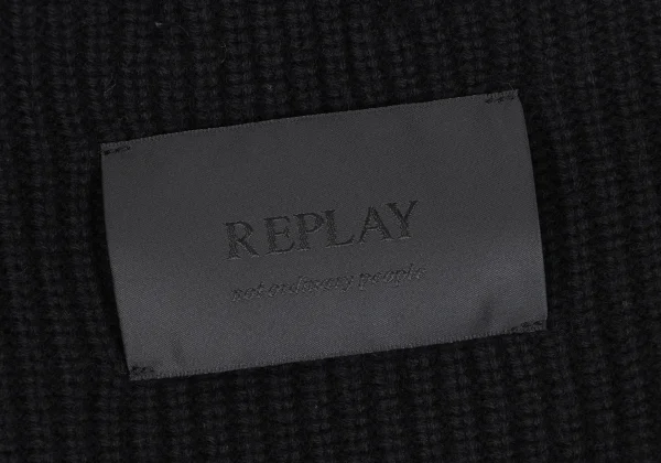 REPLAY Cashmere Blend Zip Knit Cardigan K-166329_010