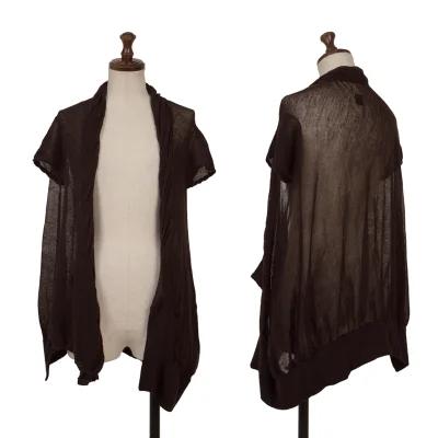 Y's French Sleeve Deformation Knit Cardigan