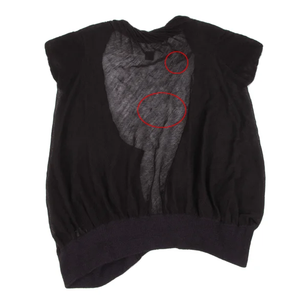 Y's French Sleeve Deformation Knit Cardigan K-166331_010