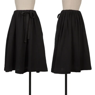 Y's Wool Drawstring Skirt