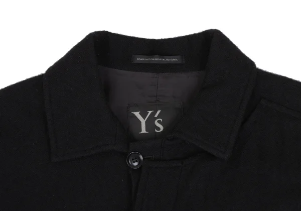 Y's Half Layered Wool Jacket K-166334_004