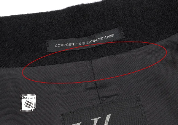 Y's Half Layered Wool Jacket K-166334_013