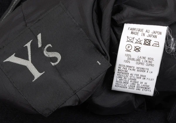 Y's Half Layered Wool Jacket K-166334_017