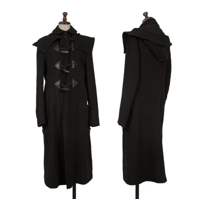 Y's Wool Blend Hood Detachable Duffle Coat