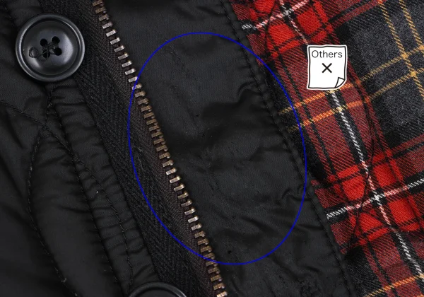 JUNYA WATANABE MAN×DUVETICA Checked Lining Quilted Down Jacket K-166340_011