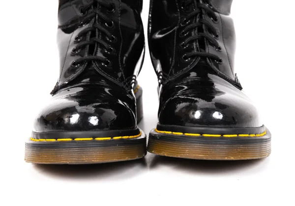Dr.Martens 1B60 20 Hole Enamel Side Zip Long Boots K-166343_004