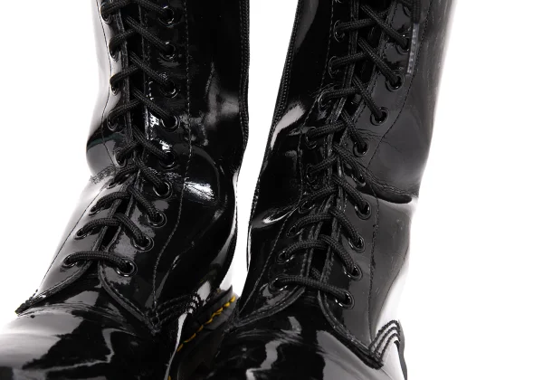 Dr.Martens 1B60 20 Hole Enamel Side Zip Long Boots K-166343_006