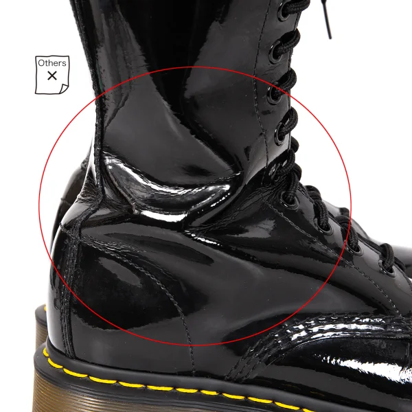 Dr.Martens 1B60 20 Hole Enamel Side Zip Long Boots K-166343_009