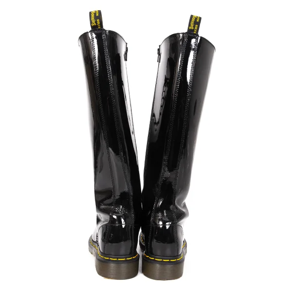 Dr.Martens 1B60 20 Hole Enamel Side Zip Long Boots K-166343_012