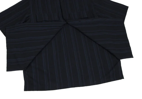 サイトS'YTE リネンコットンストライプ半袖シャツ 紺青3 K-166347_008