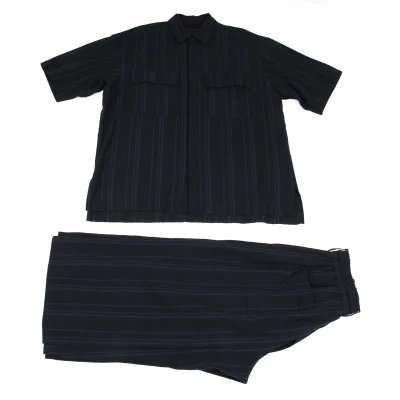 S'YTE Linen Cotton Striped Short Sleeve Shirt & Pants