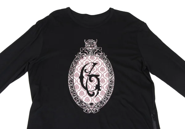 Ground Y×The Haunted Mansion Hem Zip Design Printed Top K-166351_002