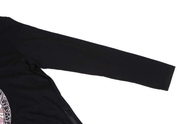 Ground Y×The Haunted Mansion Hem Zip Design Printed Top K-166351_005