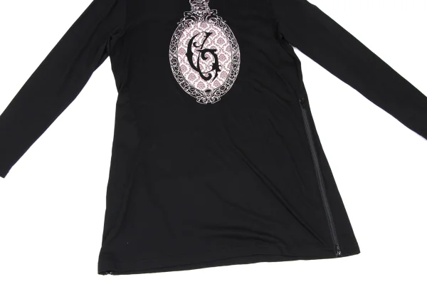 Ground Y×The Haunted Mansion Hem Zip Design Printed Top K-166351_007