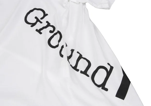 Ground Y Logo Printed Slit Loose Fit T Shirt K-166352_007