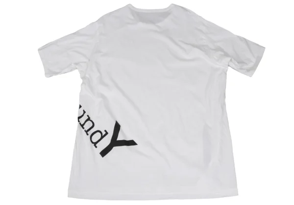 Ground Y Logo Printed Slit Loose Fit T Shirt K-166352_010