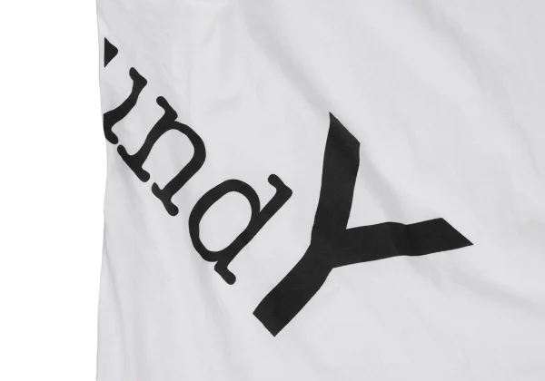 Ground Y Logo Printed Slit Loose Fit T Shirt K-166352_011