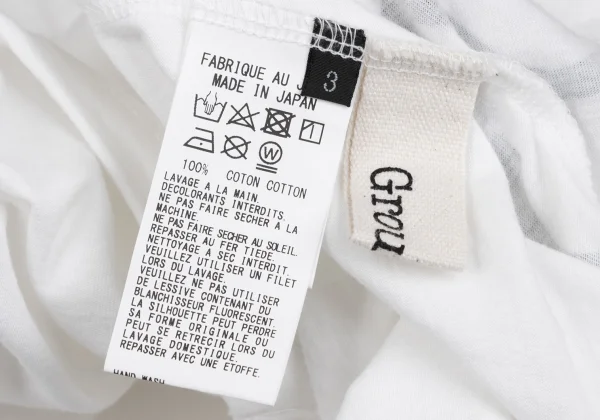 Ground Y Logo Printed Slit Loose Fit T Shirt K-166352_014