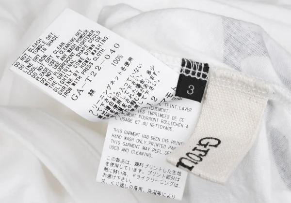 Ground Y Logo Printed Slit Loose Fit T Shirt K-166352_015