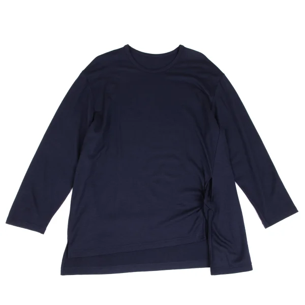 Ground Y Twisted Design Wool Knit Shirt Navy 3 K-166355_001