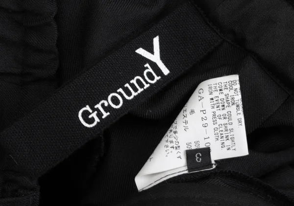 Ground Y Wool Poly Gabardine Side Tab Crow Pants K-166357_013