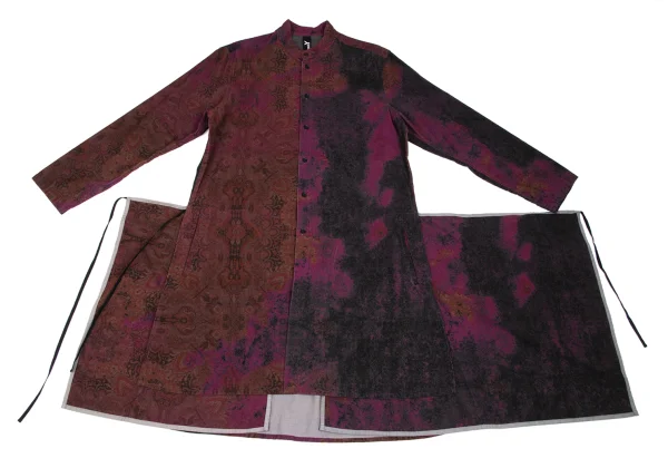 Ground Y Psychedelic Print Corduroy Long Shirt K-166359_002