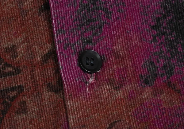 Ground Y Psychedelic Print Corduroy Long Shirt K-166359_011