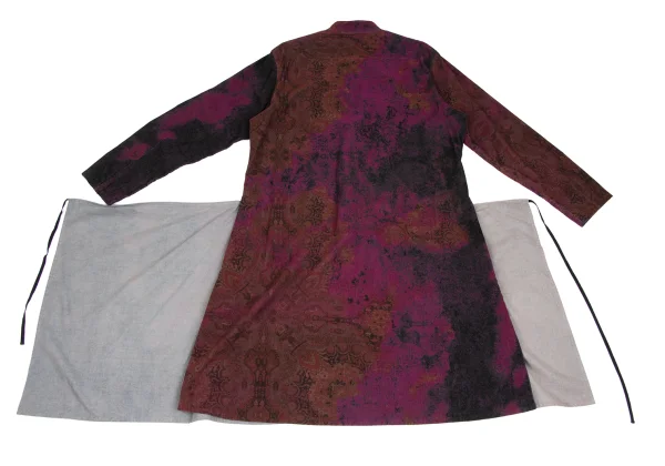 Ground Y Psychedelic Print Corduroy Long Shirt K-166359_014