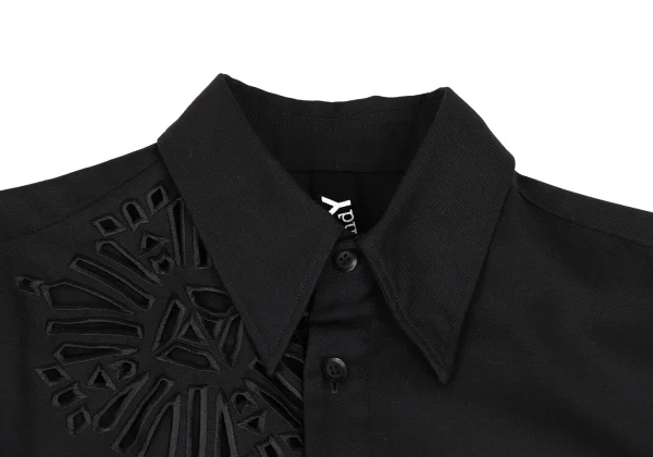 Ground Y Wool Poly Gabardine Cut Work Long Shirt K-166360_003
