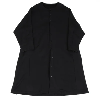 Ground Y Cotton Sweat Collarless Long Cardigan