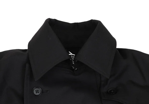 Ground Y Wool Poly Gabardine Trench Cloak Coat K-166363_004