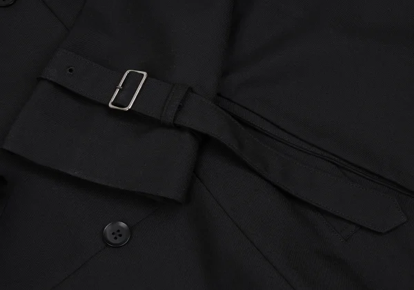 Ground Y Wool Poly Gabardine Trench Cloak Coat K-166363_008