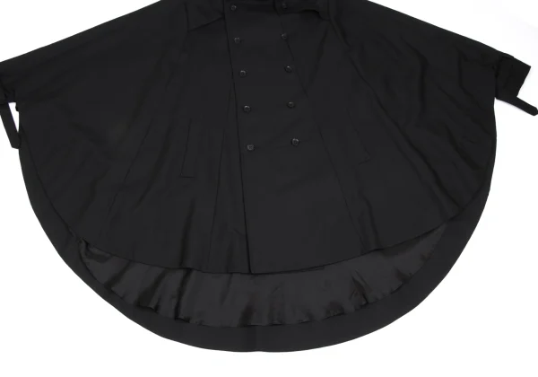 Ground Y Wool Poly Gabardine Trench Cloak Coat K-166363_010