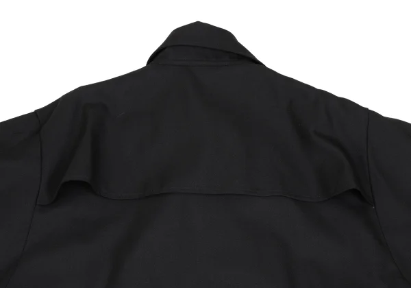 Ground Y Wool Poly Gabardine Trench Cloak Coat K-166363_018