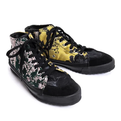 Ground Y Botanical Jacquard Mid-cut Sneakers