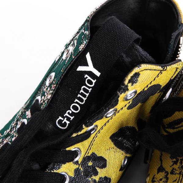 Ground Y Botanical Jacquard Mid-cut Sneakers K-166364_010