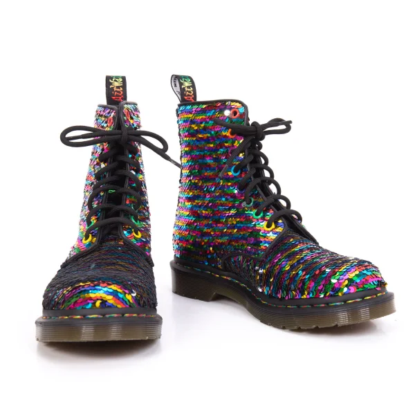 Dr.Martens 1460 PASCAL SEQUIN 8 holes Boots Multi-Color UK5 US7 K-166366_001