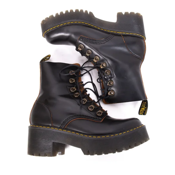 Dr.Martens LEONA Lace Up Leather Heel Boots K-166367_003