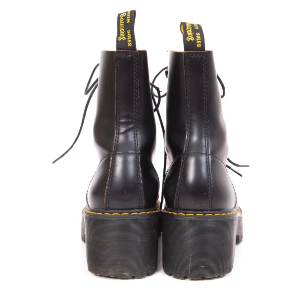 Dr.Martens LEONA Lace Up Leather Heel Boots K-166367_012