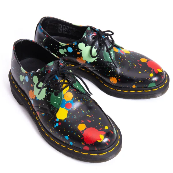 Dr.Martens 1461 PAINT SPLATTER Colorful Painted Leather Shoes Multi-Color US 7 K-166377_001
