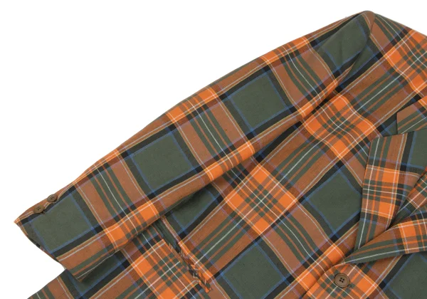 Jean Paul GAULTIER HOMME Linen Cotton Tartan Check Jacket K-166378_007