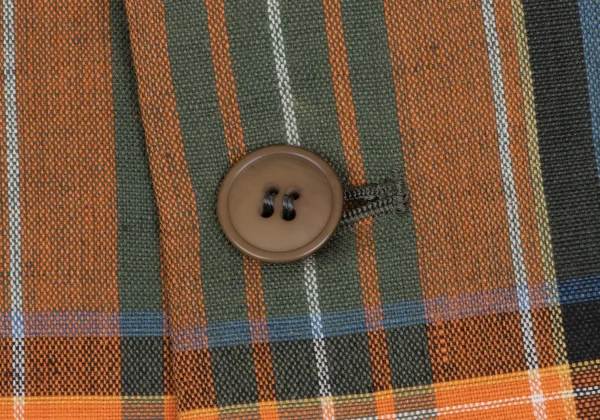 Jean Paul GAULTIER HOMME Linen Cotton Tartan Check Jacket K-166378_012