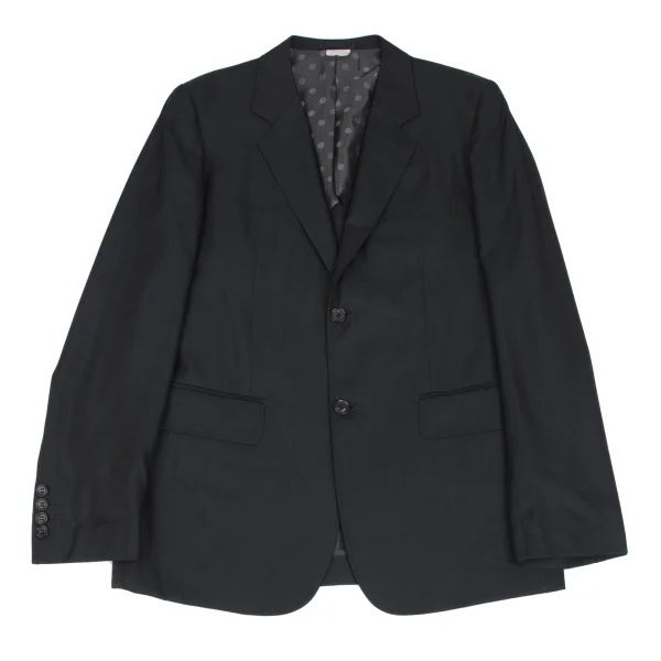 COMME des GARCONS HOMME DEUX Wool Silk Lining Dot Jacket Black L K-166380_001