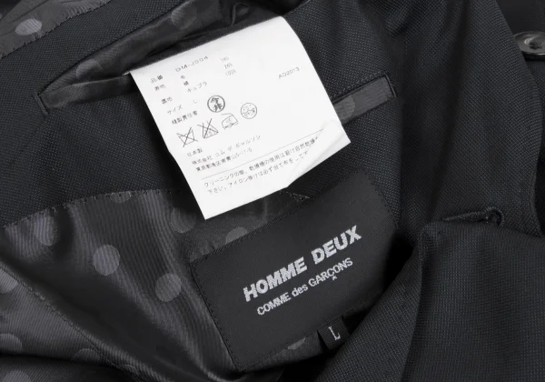 COMME des GARCONS HOMME DEUX Wool Silk Lining Dot Jacket K-166380_018