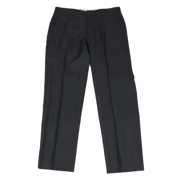 COMME des GARCONS HOMME DEUX Wool Silk Straight Pants Black XL K-166381_001