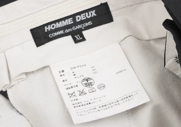 COMME des GARCONS HOMME DEUX Wool Silk Straight Pants K-166381_017